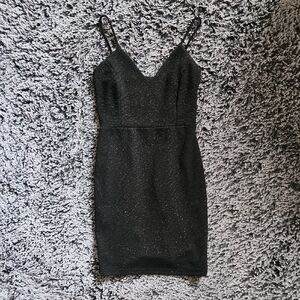 Windsor Black Glitter Mini Dress #party #summer #glitter #cute